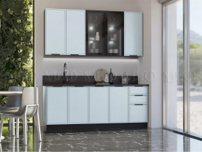 Кухня Николь 2,0/900м (Браш Деним Блю) в Междуреченском - mezhdurechenskij.mebel-tymen.ru | фото