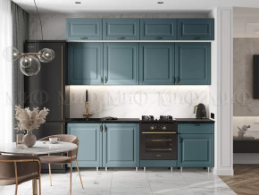 Кухня Престиж 2,4м (Браш Блю) в Междуреченском - mezhdurechenskij.mebel-tymen.ru | фото