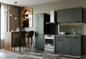 Кухонный гарнитур Антрацит-1200 столешница 26 мм в Междуреченском - mezhdurechenskij.mebel-tymen.ru | фото