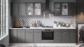 Кухонный гарнитур «Белладжио» №2 Белый, Софт графит в Междуреченском - mezhdurechenskij.mebel-tymen.ru | фото