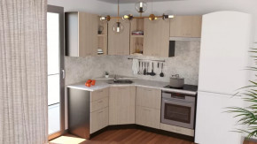 Кухонный гарнитур Надежда оптима 4 1400*2000 мм в Междуреченском - mezhdurechenskij.mebel-tymen.ru | фото