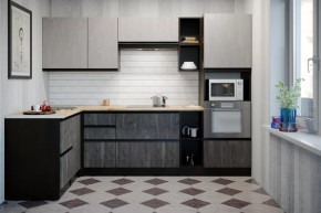 Кухонный гарнитур Симфония мега прайм 1500х2700 мм в Междуреченском - mezhdurechenskij.mebel-tymen.ru | фото