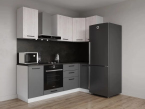 Кухонный гарнитур угловой Санторини-2200х1000 МДФ столешница 26 мм в Междуреченском - mezhdurechenskij.mebel-tymen.ru | фото