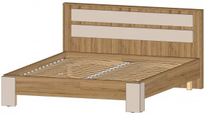 Ленора Кровать 1600 Дуб вотан/Кашемир в Междуреченском - mezhdurechenskij.mebel-tymen.ru | фото