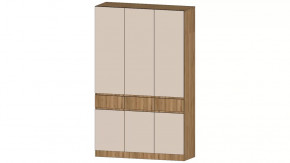 Ленора Шкаф 3х ств. Дуб вотан/Кашемир в Междуреченском - mezhdurechenskij.mebel-tymen.ru | фото