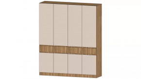 Ленора Шкаф 4х ств. Дуб вотан/Кашемир в Междуреченском - mezhdurechenskij.mebel-tymen.ru | фото