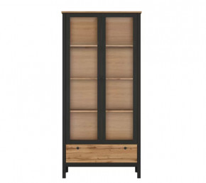 LOFT шкаф REG2W1S (Дуб вотан/Черный) в Междуреченском - mezhdurechenskij.mebel-tymen.ru | фото