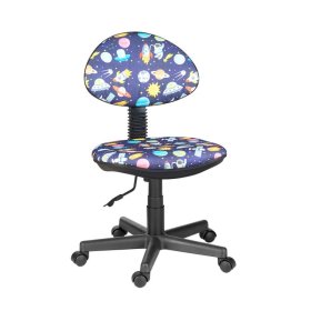 Кресло Логика  Т-59 (космос на синем) без подлокотников в Междуреченском - mezhdurechenskij.mebel-tymen.ru | фото