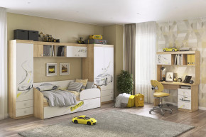 Детский гарнитур Форсаж К1 дуб сонома/белый в Междуреченском - mezhdurechenskij.mebel-tymen.ru | фото