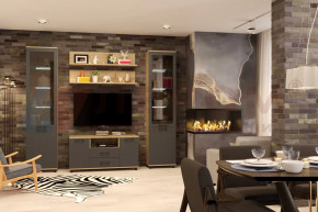 Модульная гостиная Грейс композиция-1 в Междуреченском - mezhdurechenskij.mebel-tymen.ru | фото