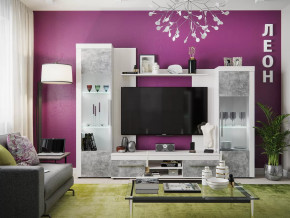 Модульная гостиная Леон в Междуреченском - mezhdurechenskij.mebel-tymen.ru | фото