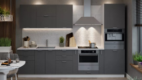 Модульная кухня «Габриэлла» Белый/Титан в Междуреченском - mezhdurechenskij.mebel-tymen.ru | фото