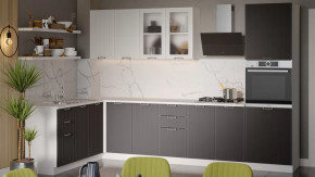 Модульная кухня «Кимберли» Белый, Сноу, Муссон в Междуреченском - mezhdurechenskij.mebel-tymen.ru | фото