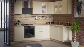 Модульная кухня «Кимберли» Дуб Крафт золотой, Крем в Междуреченском - mezhdurechenskij.mebel-tymen.ru | фото