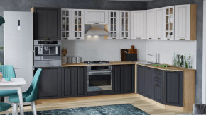 Модульная кухня «Лина» Дуб крафт золотой/Графит в Междуреченском - mezhdurechenskij.mebel-tymen.ru | фото