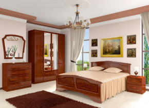 Модульная спальня Лакированный орех в Междуреченском - mezhdurechenskij.mebel-tymen.ru | фото