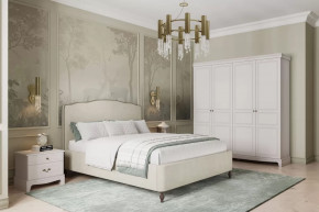 Модульная спальня Лорето Персидский жемчуг/Лак Льняной в Междуреченском - mezhdurechenskij.mebel-tymen.ru | фото