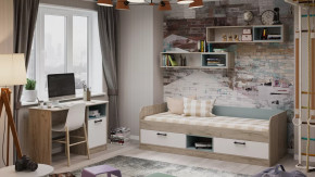 Набор детской мебели «Оливер» №1 Дуб крафт серый, Белый, Серо-голубой в Междуреченском - mezhdurechenskij.mebel-tymen.ru | фото