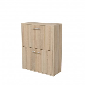 Обувница 2 секции дуб сонома Герда в Междуреченском - mezhdurechenskij.mebel-tymen.ru | фото