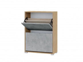 Обувница Домино Бетон в Междуреченском - mezhdurechenskij.mebel-tymen.ru | фото