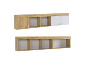 Полка Форсаж дуб крафт золотой/белый в Междуреченском - mezhdurechenskij.mebel-tymen.ru | фото