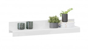 Полка настенная «Фьюжн» Белый, Белый глянец в Междуреченском - mezhdurechenskij.mebel-tymen.ru | фото