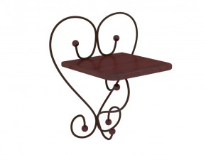 Полка настенная Милсон коричневая в Междуреченском - mezhdurechenskij.mebel-tymen.ru | фото