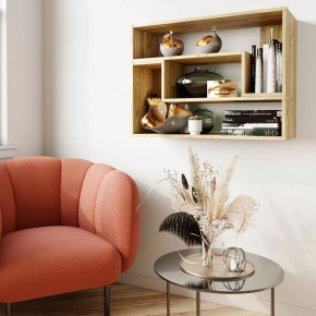 Полка Смарт-2 крафт в Междуреченском - mezhdurechenskij.mebel-tymen.ru | фото