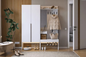 Прихожая Баско К1 белое дерево в Междуреченском - mezhdurechenskij.mebel-tymen.ru | фото