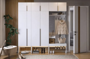 Прихожая Баско К10 белое дерево в Междуреченском - mezhdurechenskij.mebel-tymen.ru | фото