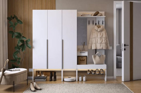 Прихожая Баско К11 белое дерево в Междуреченском - mezhdurechenskij.mebel-tymen.ru | фото