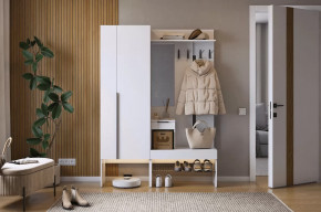 Прихожая Баско К2 белое дерево в Междуреченском - mezhdurechenskij.mebel-tymen.ru | фото