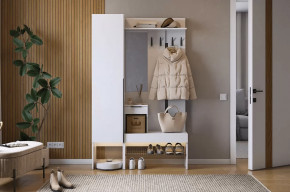 Прихожая Баско К3 белое дерево в Междуреченском - mezhdurechenskij.mebel-tymen.ru | фото