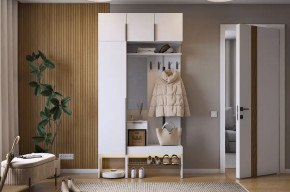 Прихожая Баско К4 белое дерево в Междуреченском - mezhdurechenskij.mebel-tymen.ru | фото