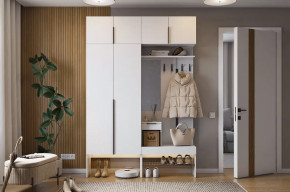 Прихожая Баско К5 белое дерево в Междуреченском - mezhdurechenskij.mebel-tymen.ru | фото