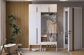 Прихожая Баско К6 белое дерево в Междуреченском - mezhdurechenskij.mebel-tymen.ru | фото