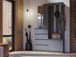 Прихожая Челси графит в Междуреченском - mezhdurechenskij.mebel-tymen.ru | фото