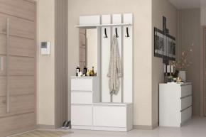 Прихожая Хилтон Белый в Междуреченском - mezhdurechenskij.mebel-tymen.ru | фото