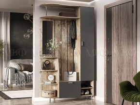 Прихожая Лика №2 1,2 м Дуб юкон, Графит в Междуреченском - mezhdurechenskij.mebel-tymen.ru | фото