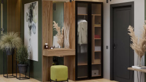 Прихожая «Порто» № 6 Яблоня Беллуно, Графит софт в Междуреченском - mezhdurechenskij.mebel-tymen.ru | фото