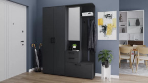 Прихожая «Витра» №4 Антрацит в Междуреченском - mezhdurechenskij.mebel-tymen.ru | фото