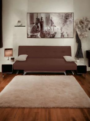 Прямой диван манго 2 Нео Шоколад/Подушки Нео Латте в Междуреченском - mezhdurechenskij.mebel-tymen.ru | фото