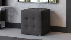 Пуф Тип 1 Велюр Графит в Междуреченском - mezhdurechenskij.mebel-tymen.ru | фото