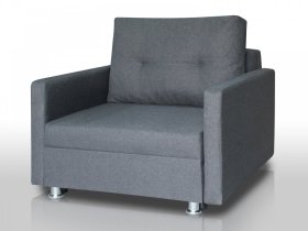 Кресло-кровать Реал 80 с подлокотниками графит в Междуреченском - mezhdurechenskij.mebel-tymen.ru | фото