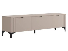 Тумба 2 Рич кашемир/фрапучино матовый/черный в Междуреченском - mezhdurechenskij.mebel-tymen.ru | фото