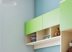 Секция навесная "Киви" №6 в Междуреченском - mezhdurechenskij.mebel-tymen.ru | фото