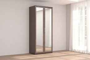 Шкаф 2-х дверный с зеркалом Кэт-4 Венге Диал в Междуреченском - mezhdurechenskij.mebel-tymen.ru | фото