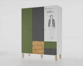 Шкаф 3-х створчатый "Story" (Пушкин) в Междуреченском - mezhdurechenskij.mebel-tymen.ru | фото