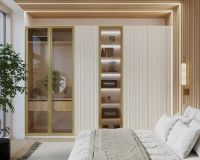 Шкаф 3000 Тальк Вельвет в Междуреченском - mezhdurechenskij.mebel-tymen.ru | фото