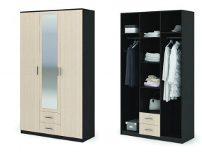 Шкаф 3х створчатый Гармония ШК 601 М в Междуреченском - mezhdurechenskij.mebel-tymen.ru | фото